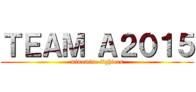 ＴＥＡＭ Ａ２０１５ (minamino fighters)