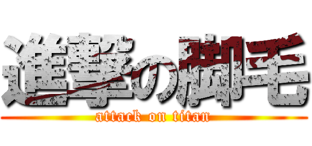 進撃の脚毛 (attack on titan)