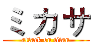 ミ カ サ (attack on titan)