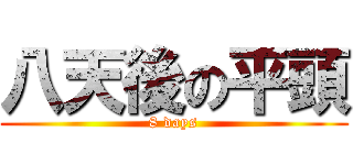 八天後の平頭 (8 days)