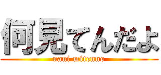 何見てんだよ (nani mitenno)