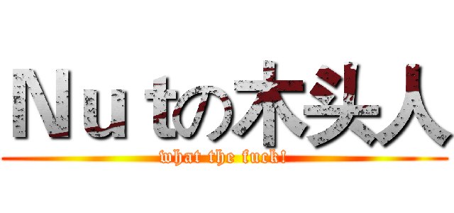 Ｎｕｔの木头人 (what the fuck!)
