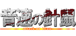 音速の針鼠 (attack on titan)