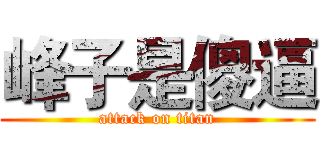 峰子是傻逼 (attack on titan)