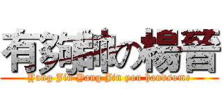 有夠帥の楊晉 (Yang Jin Yang Jin you handsome)