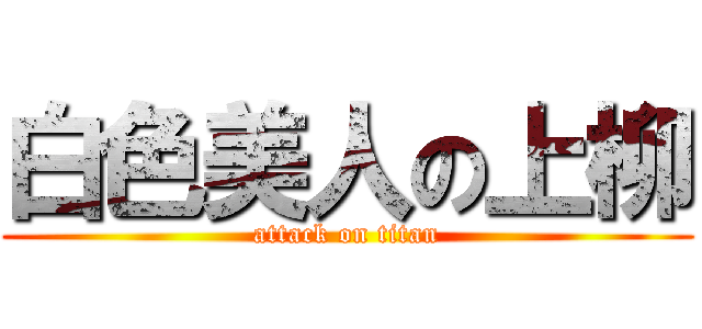 白色美人の上柳 (attack on titan)