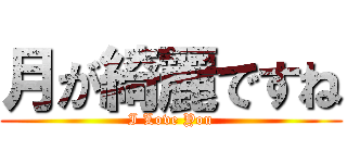 月が綺麗ですね (I Love You)