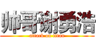 帅哥谢勇浩 (attack on titan)