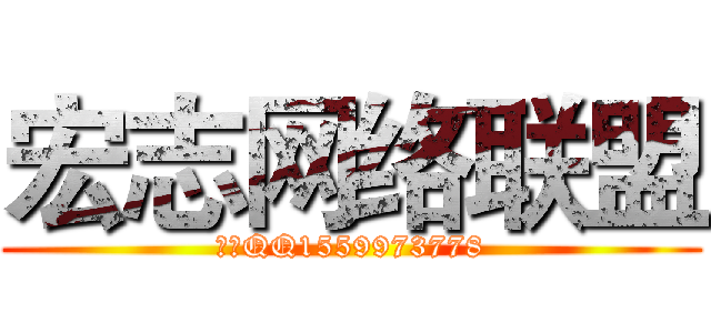 宏志网络联盟 (唯一QQ1559973778)