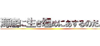 海底に生き埋めにあするのだよ ()