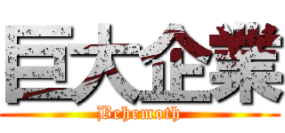 巨大企業 (Behemoth)