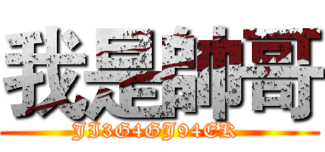 我是帥哥 (JI3G4GJ94EK )