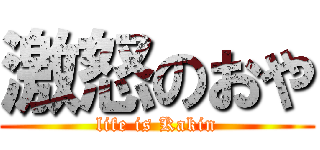 激怒のおや (life is Kakin)