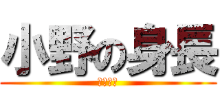 小野の身長 (わろたｗ)