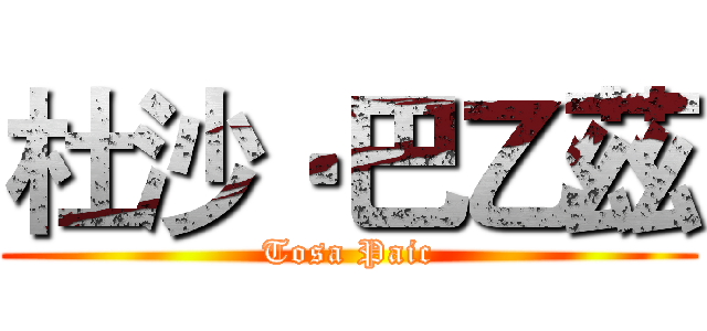 杜沙‧巴乙茲 (Tosa Paic)