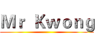 Ｍｒ  Ｋｗｏｎｇ ()