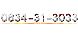 ０８３４－３１－３０３３ (attack on titan)