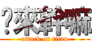 你來幹嘛 (attack on titan)