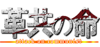 革共の命 (attack on communist)