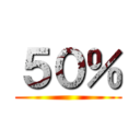 ５０％ ()