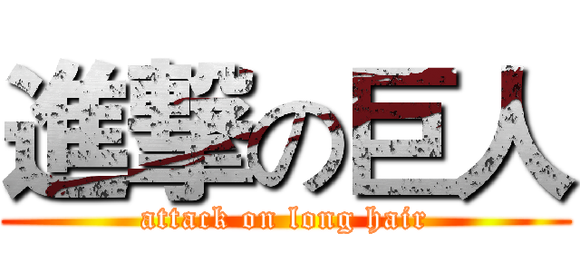 進撃の巨人 (attack on long hair)
