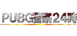 ＰＵＢＧ警察２４時 ()
