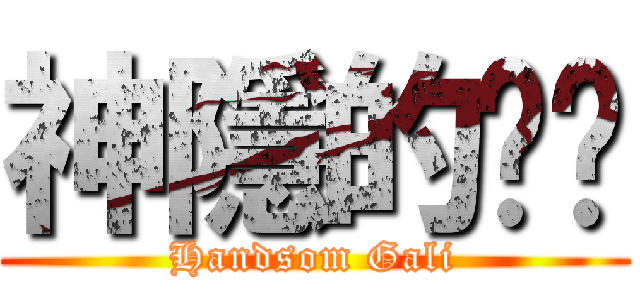 神隱的咖喱 (Handsom Gali)