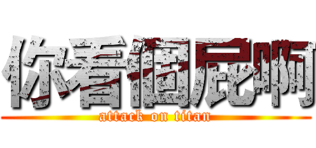 你看個屁啊 (attack on titan)
