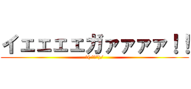イェェェェガァァァァ！！ (∠( °Д°)/)