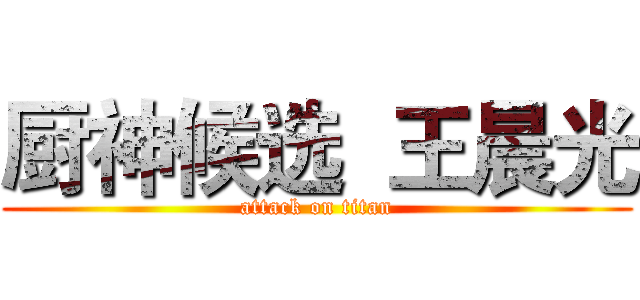 厨神候选  王晨光 (attack on titan)