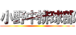 小野中排球部 ()