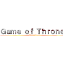Ｇａｍｅ ｏｆ Ｔｈｒｏｎｅｓ (Winter is soon)
