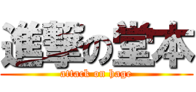 進撃の堂本 (attack on hage)