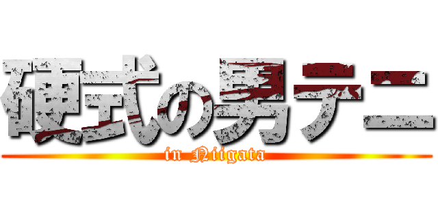 硬式の男テニ (in Niigata)