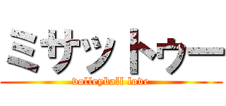 ミサットゥー (volleyball love)