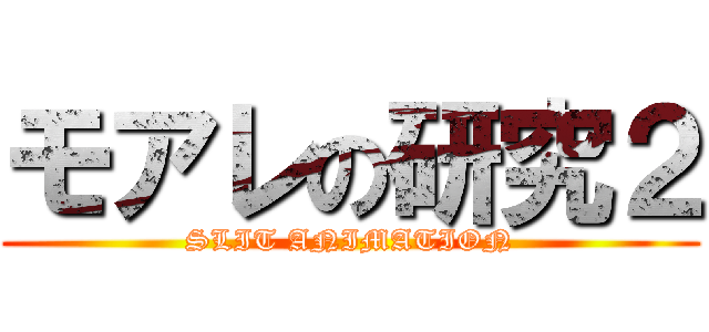 モアレの研究２ (SLIT ANIMATION)