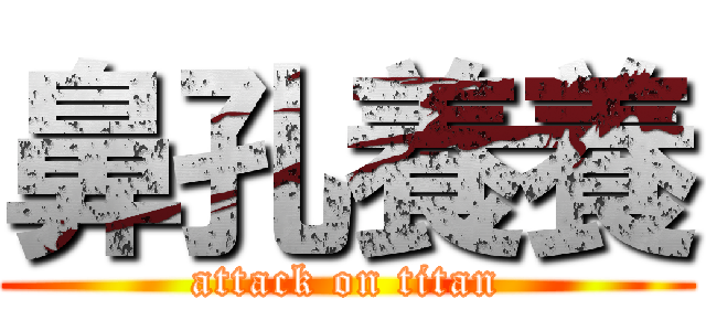 鼻孔養養 (attack on titan)