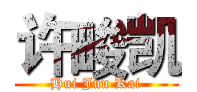 许畯凯 (Hui Jun Kai)