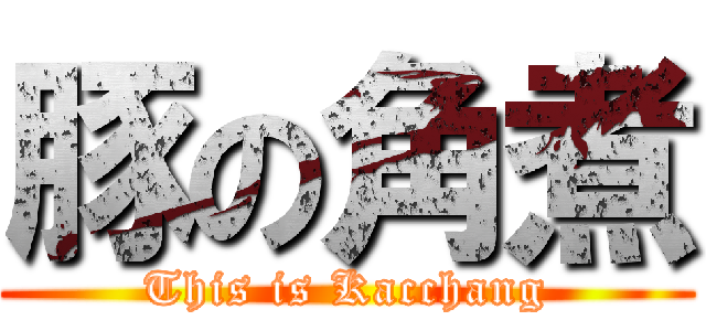 豚の角煮 (This is Kacchang)