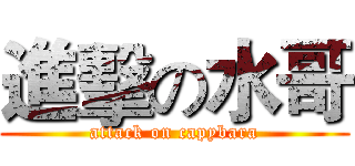 進擊の水哥 (attack on capybara)