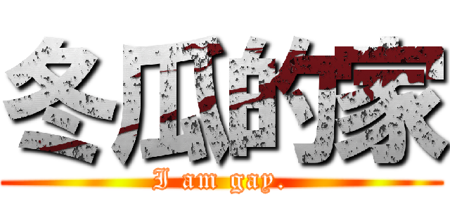 冬瓜的家 (I am gay.)