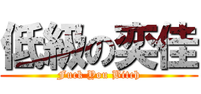 低級の奕佳 (Fuck You Bitch)