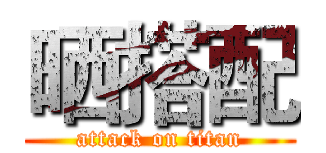 晒搭配 (attack on titan)