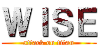 ＷＩＳＥ (attack on titan)