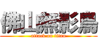 佛山無影鳥 (attack on titan)