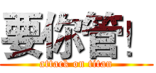 要你管！ (attack on titan)
