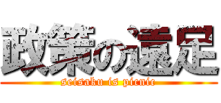 政策の遠足 (seisaku is picnic)