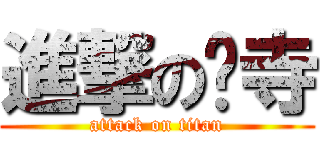 進撃の內寺 (attack on titan)