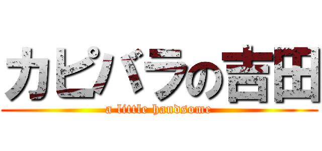 カピバラの吉田 (a little handsome)