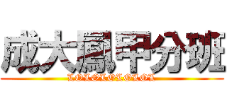 成大鳳甲分班 (LOLOLOLOLOL)
